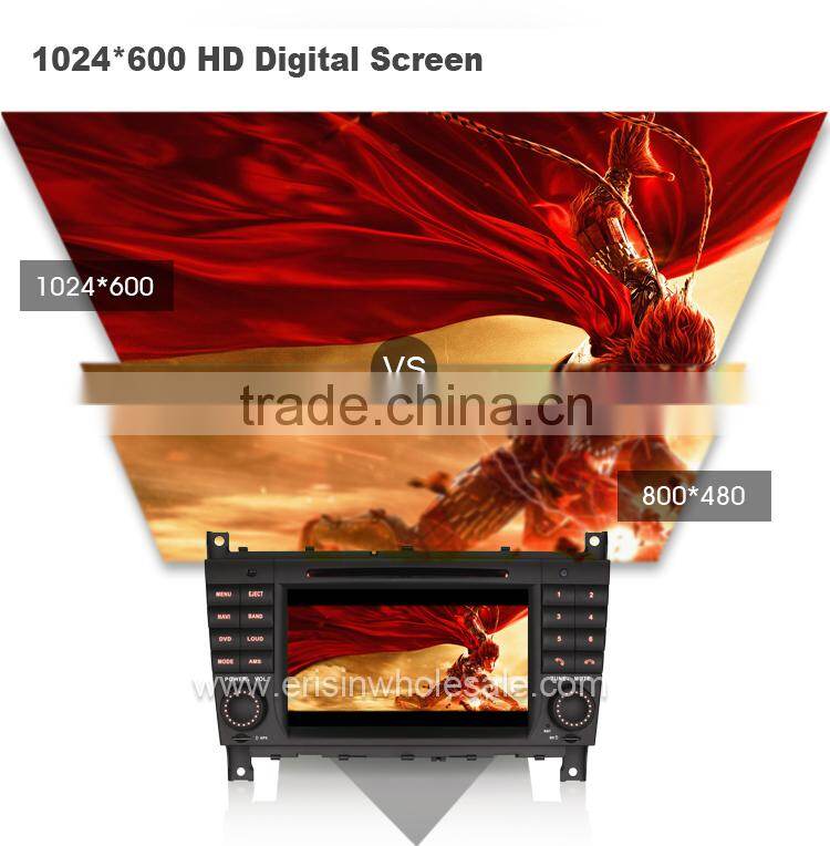 Erisin ES2508B 7" Mercedes 2 Din Car Radio with Android 4.4.4 Canbus