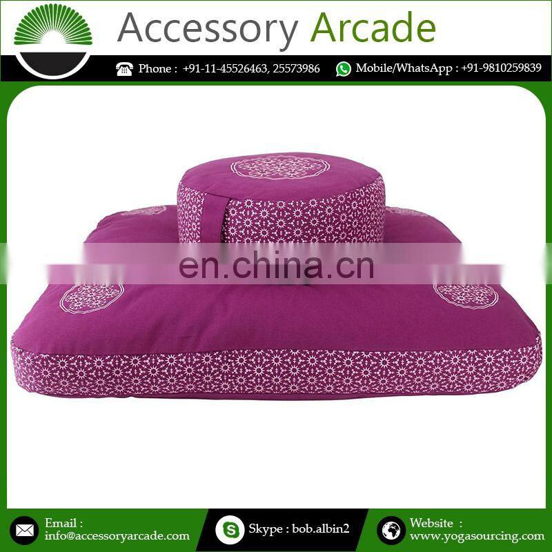 100% Cotton Yoga Meditation Cushion Set