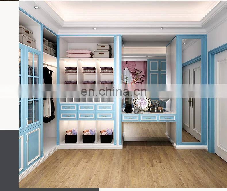 Customized Design Open Cloakroom Shaker Style Door Bedroom Wardrobe Cabinet
