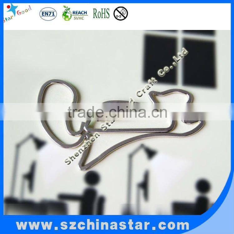 Stationery wholesale unique flat animals shape fancy paper clip