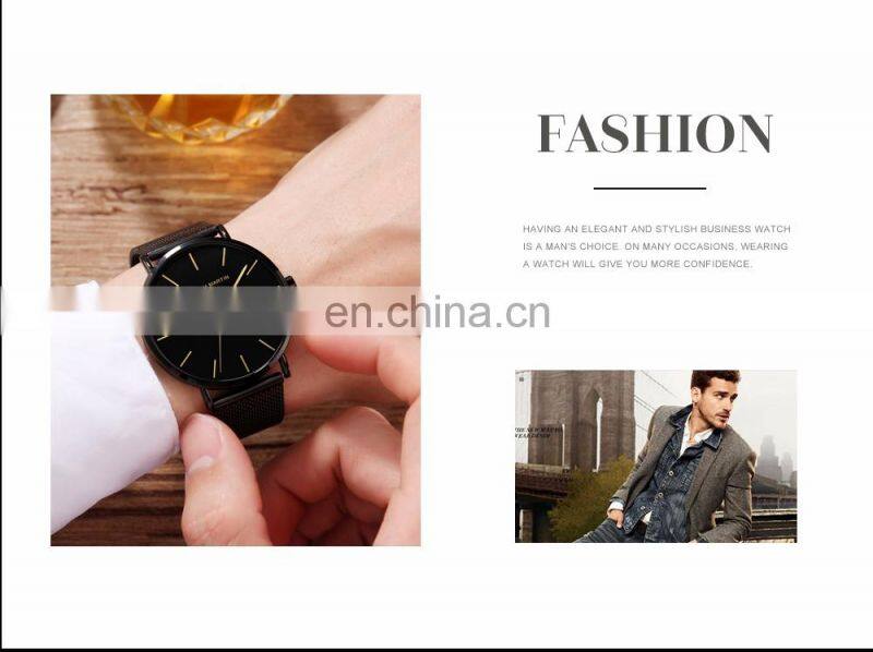 Hannah Martin 151 Classic Design Japan Quartz Waterproof Stainless Steel Fashion Business Thin Watch