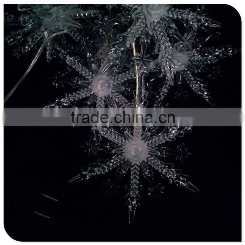 blue color 5 snowflake led decorative light holiday light