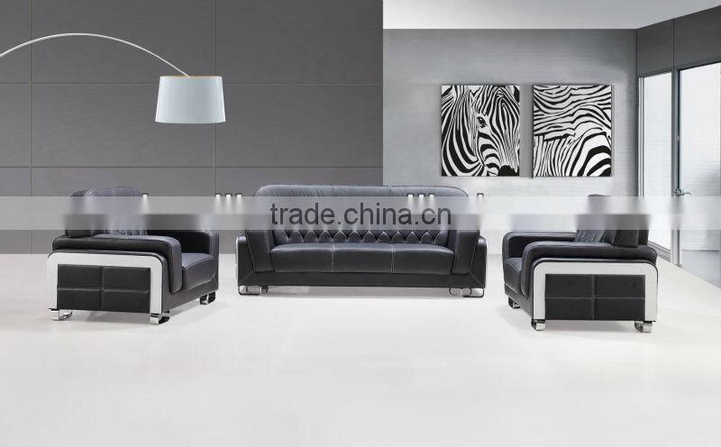 2015# new design wooden leather sofa set AD-860