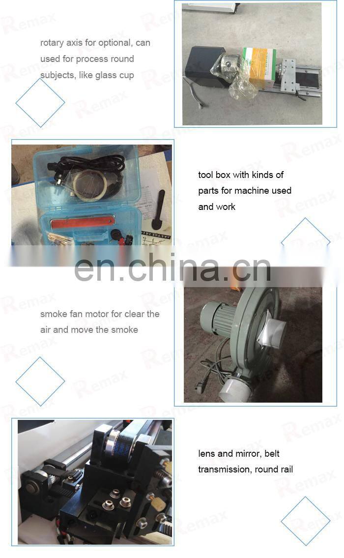 Finer your image Remax-3050 laser cutting machine for mdf/ mobile phone laser engraving machine /cnc laser cutting machine