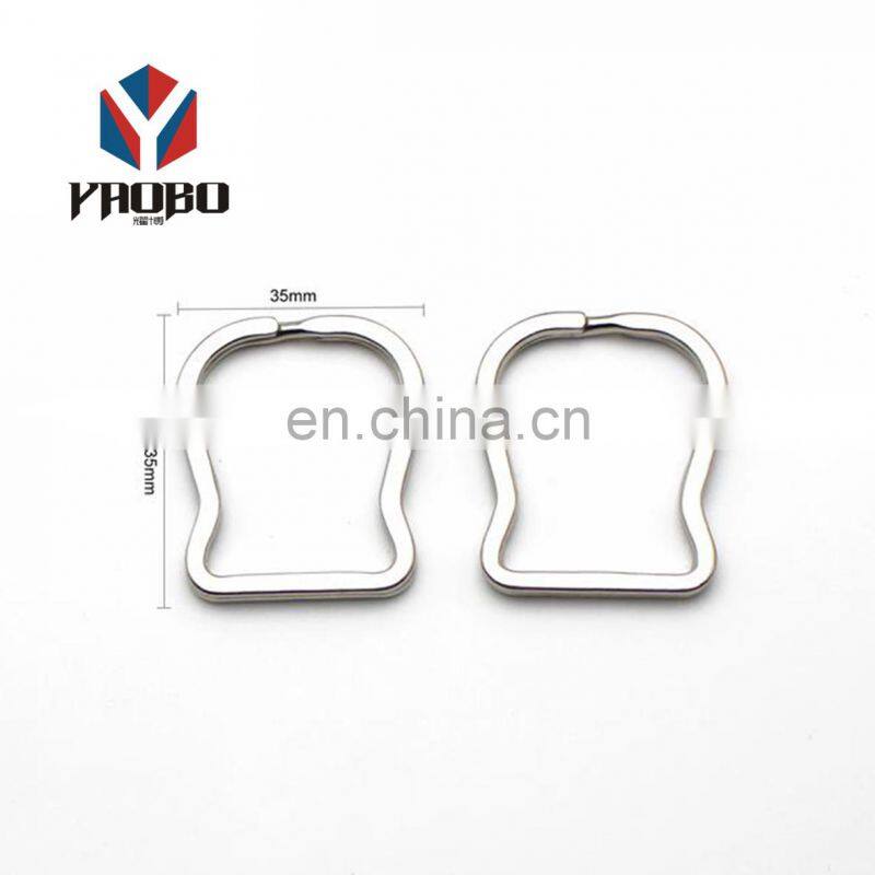 Numerous In Variety Rings Wholesale Keychain Metal Flat Split Key Ring For Strap