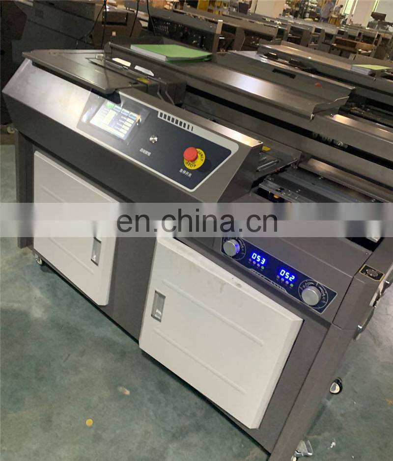 UK5 semi automatic Hot thermal glue spine book binder, hotmelt eva glue notebook binding machine