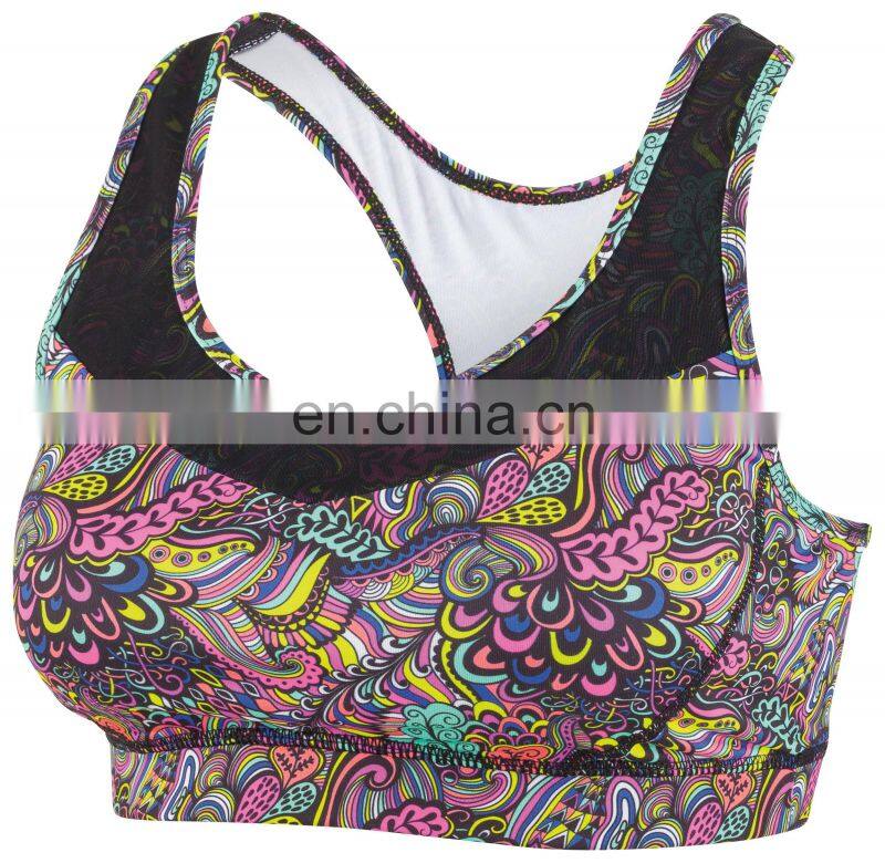 Breathable Compression Sexy Yoga Bra Crop Top Cheap Blank Crane Sports