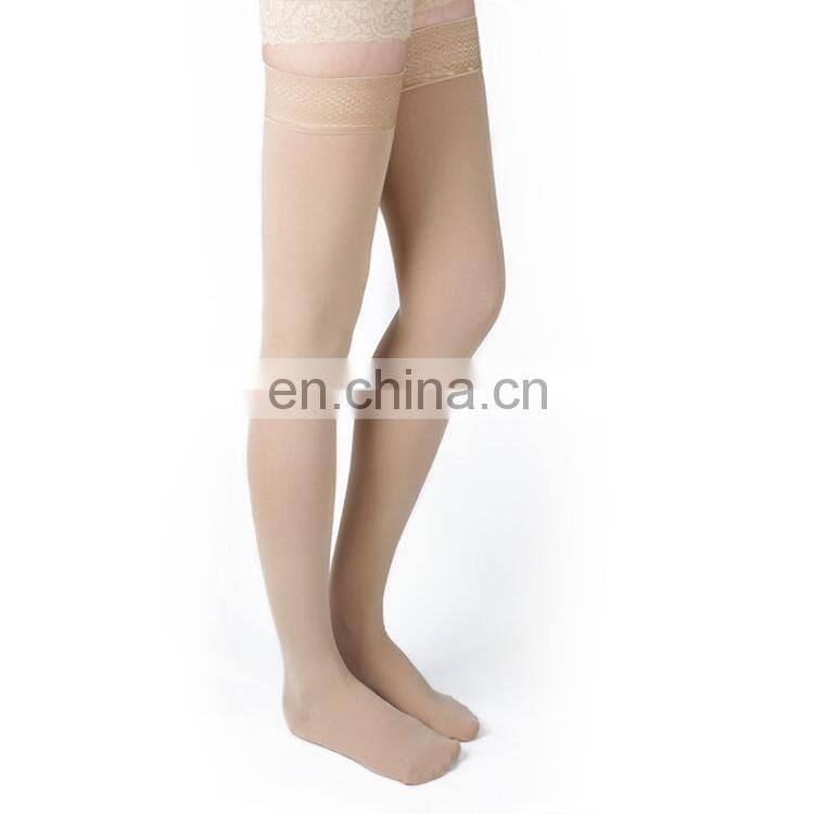 23-32mmhg Open Toe Medical Compression Socks Knee High Graduated Custom Logo Footless Thigh High Compression Stockings