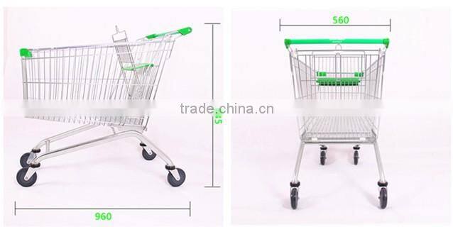 2016 Asian type supermarket shopping trolley carts