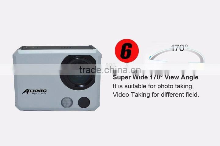 2015 New Design 4k technology 50m waterproof wifi sport camera