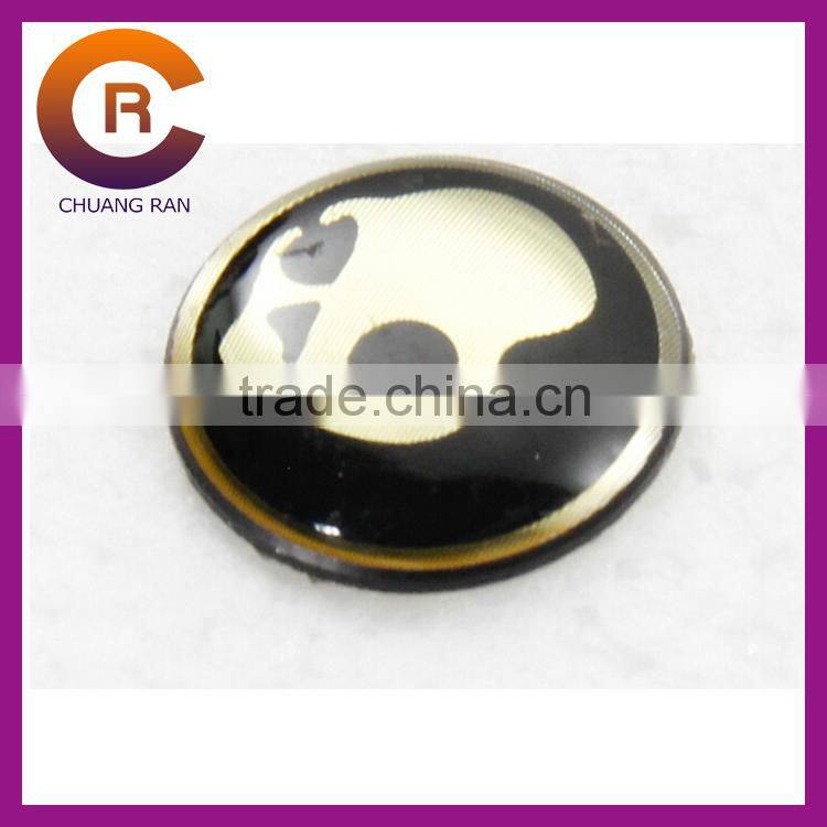 2015 brand name gel Self-Adhesive 3-D clear make custom puffy stickers