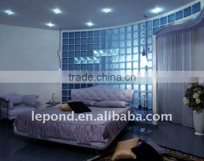 2014New Wall with Clear Flat Glass Brick