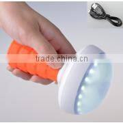 Emergency Torch Light With Battery,5V 1800mAh USB Flashlight