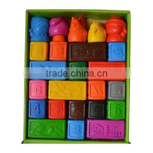 Make the cube with 7 colorful crayons