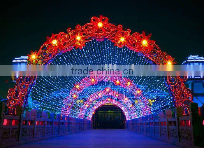 Outdoor street Lights arches festival decoration