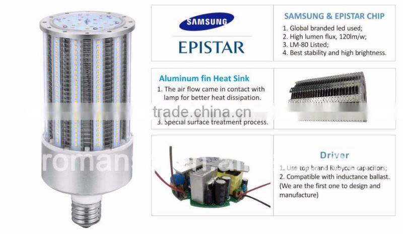 Dustproof dlc corn light lamp 150w with 5 years warranty