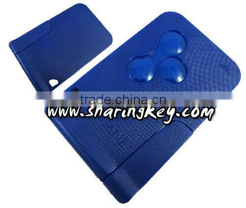 Style #1 Renault Megana 3 Button Remote Smart Card Blue Colour