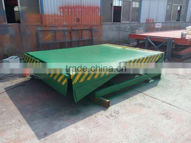 Large warehouse 6ton 8t 10t 15t 20t ramp stationary adjustment height truck dock leveler electric hydraulic dock ramp