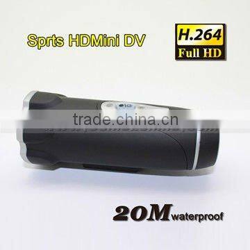 Full HD1080P Waterproof Sports Camera, Bullet Type Action Camera