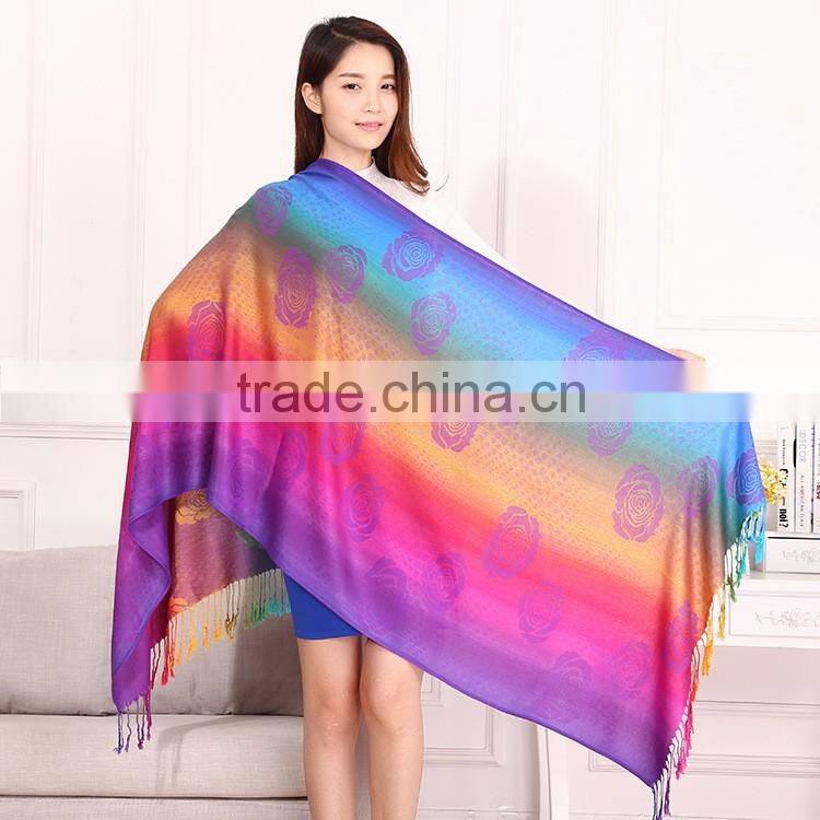 Jacquard Women Muslim Hijab Shawl