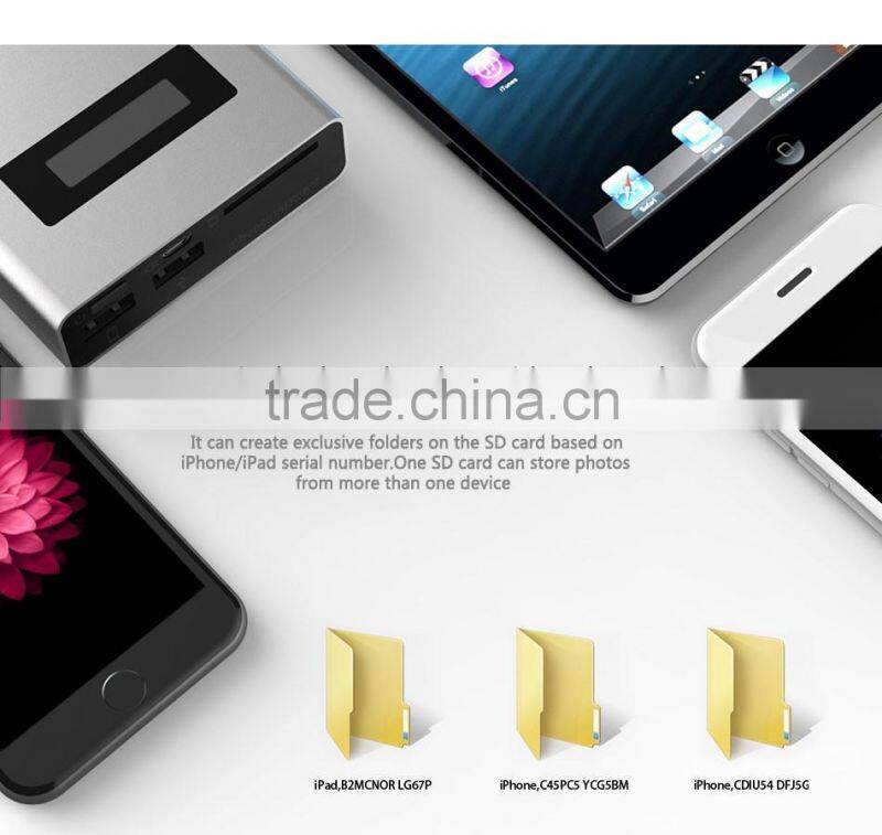 multifunction i flash drive with 2-usb port power charge