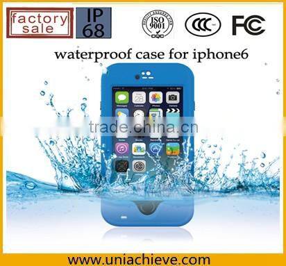 Case for iPhone 6/6 plus Waterproof mobile phone case with adjustable phone holder purple