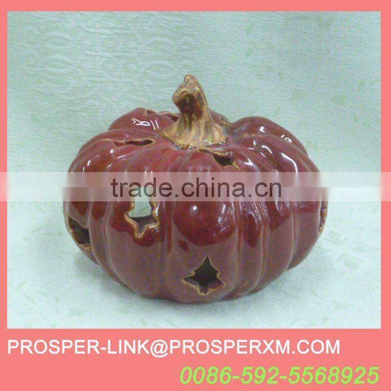 ceramic pumpkins harvest table decoration