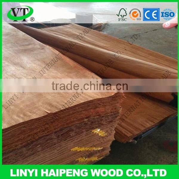 Linyi YATIAN Factory cheap 4*8ft 0.3mm grade C gurjan face veneer