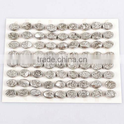 Semi Precious Black Window Druzy