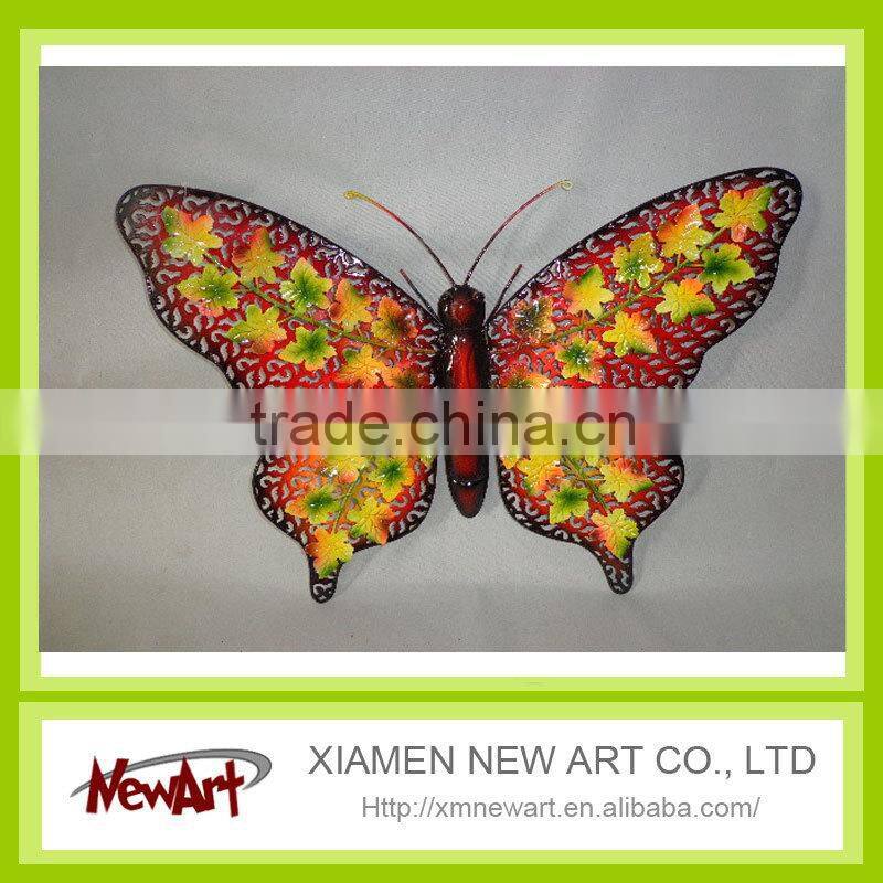 Metal butterfly wall art 3d tv background wall decoration