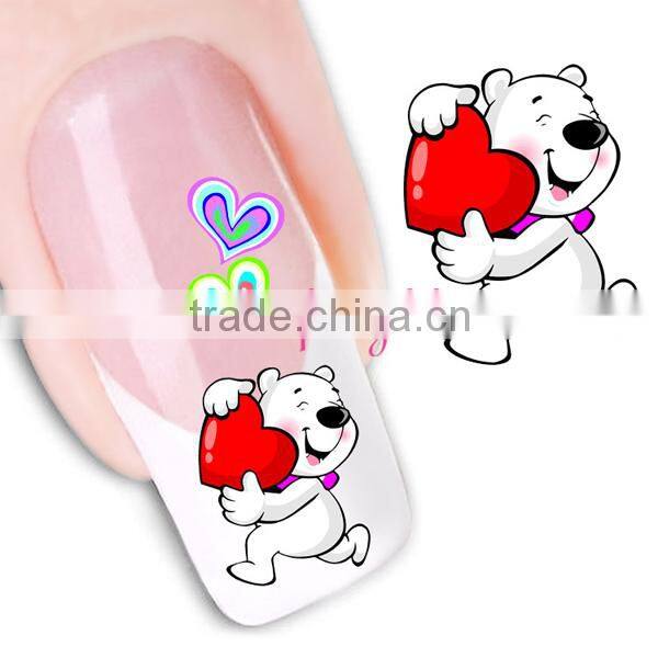 Hotselling girl head nail sticker