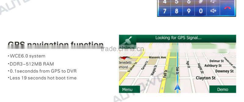 FCC CE rearview mirror car DVR with monitor GPS for cars