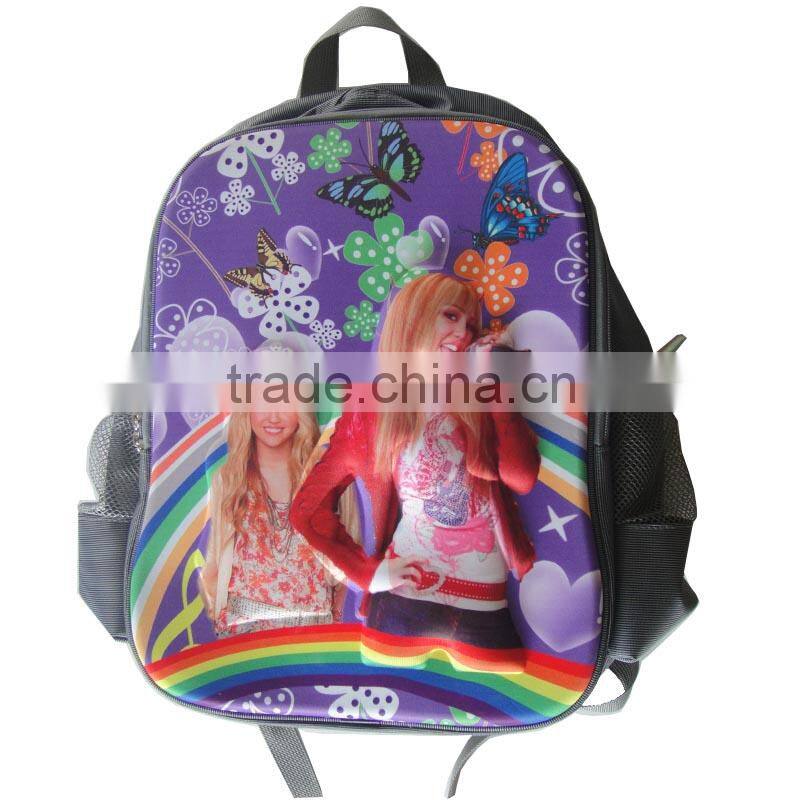 3D singing girl EVA hard shell primary schoolbag