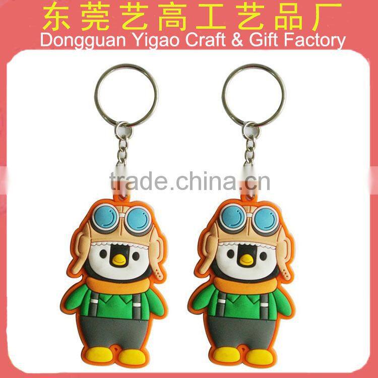 Soft PVC embossed anime figure keychain for promotion gifts