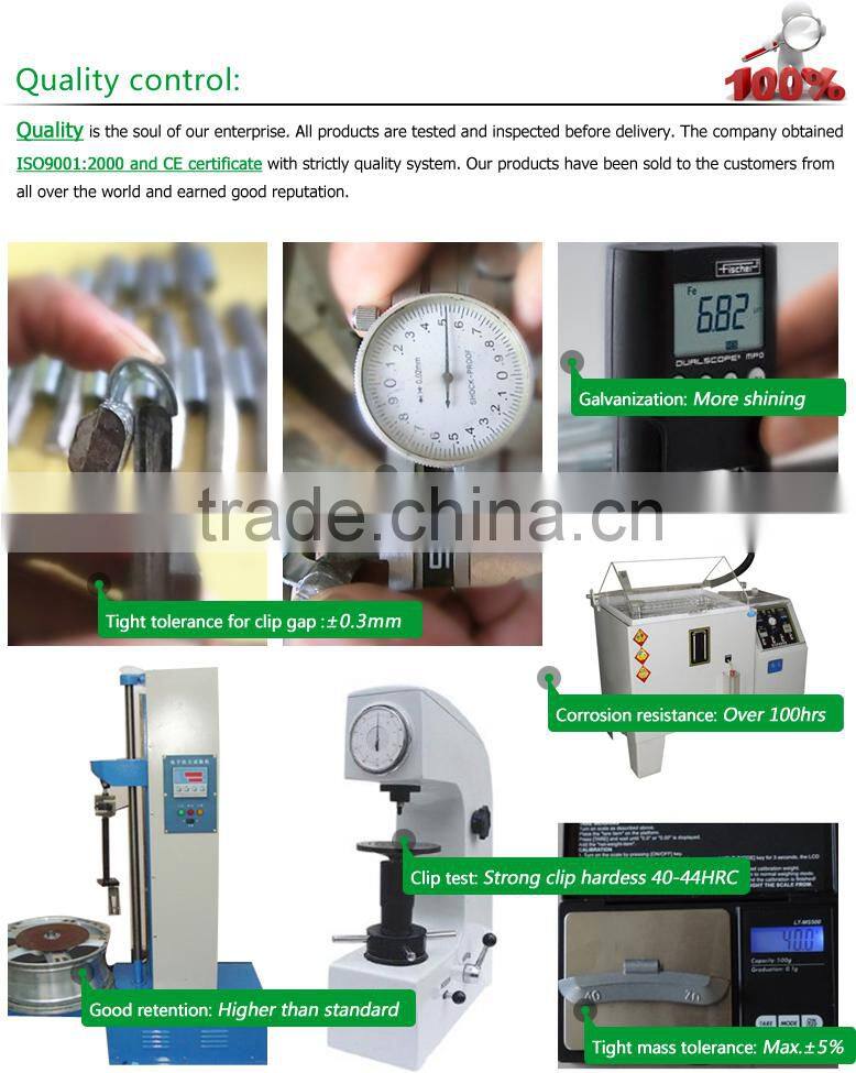 ISO 9001:2000 lead/pb adhesive wheel weights