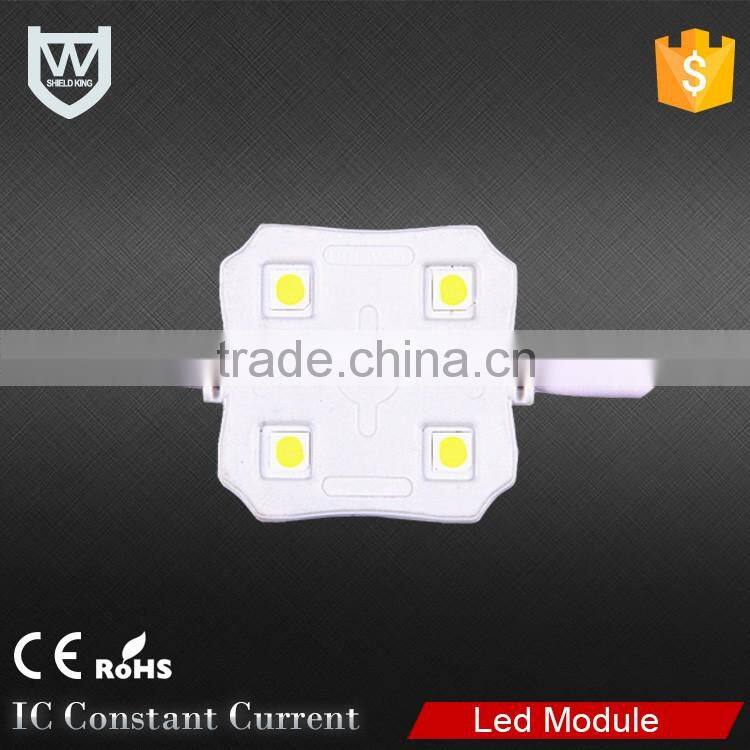 High quality single color waterproof SMD 5050 led light modules 4chips high bright square led module