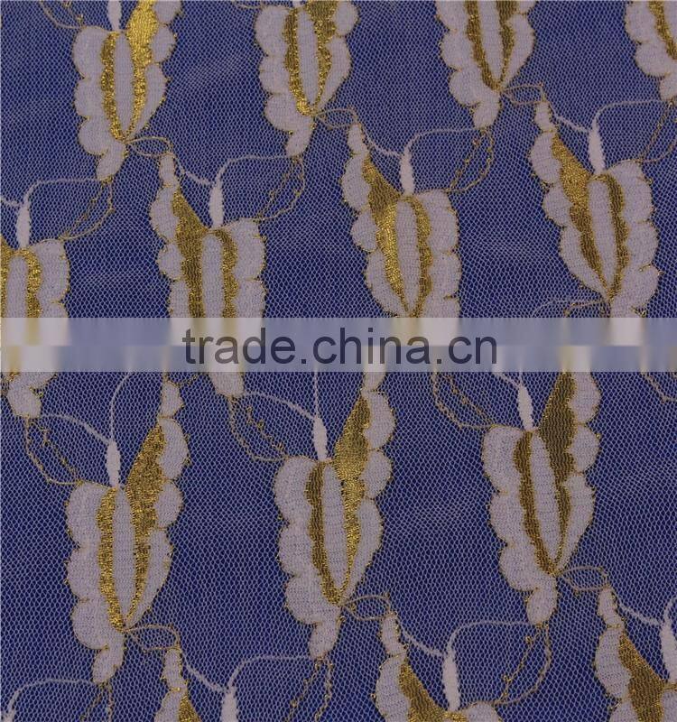 Hot Sales Nigerian African gold george lace style with elastic