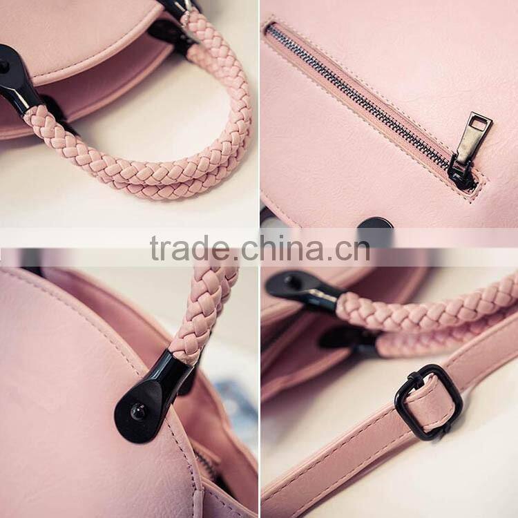 2016 wholesale China factroy retro lady handbag Korean leather bag bat wings
