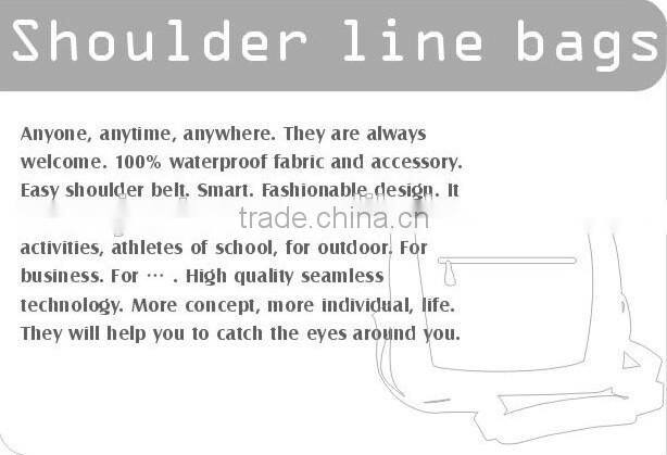 2015 fashion 100% waterproof shoulder line bags