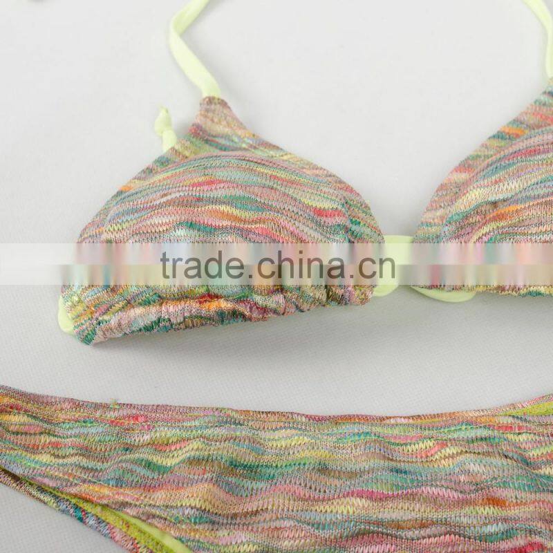 Trade Assurance OEM Service 2016 HOT colorful design women / girl sexy bikini swimwear
