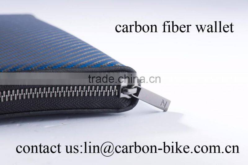 MeyerGlobal factory wholesale custom carbon fiber material wallet leather money clip wallet for men MG-CH-006