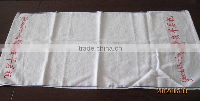 manufacturers cheap cotton white 96 good morning towel for sale