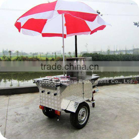 2013 Professional Stainless Steel Electric Bike Hot Dog Pizza Trailer XR-HD110 A
