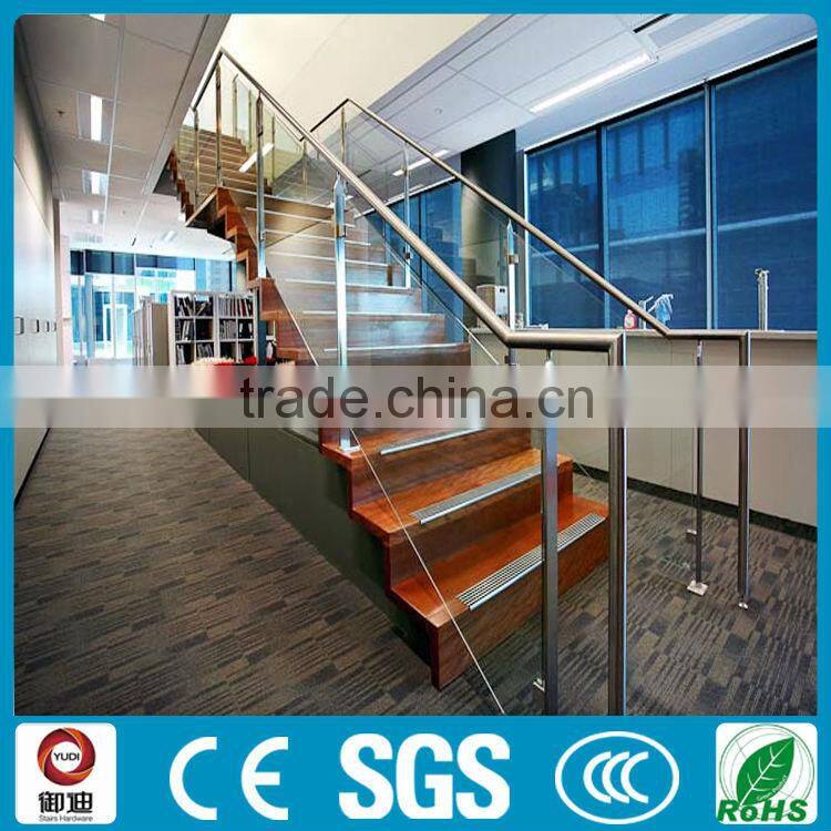 Modern curve desigh stainless steel staircase models used in UK