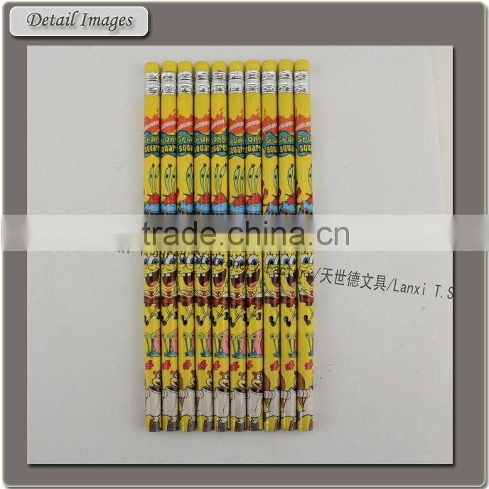 Custom Printing HB Pencil With Color Eraser