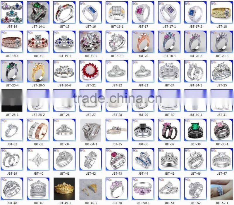 AAA Cubic Zirconia Black Plated Brass/925 Silver Finger Ring for Christmas