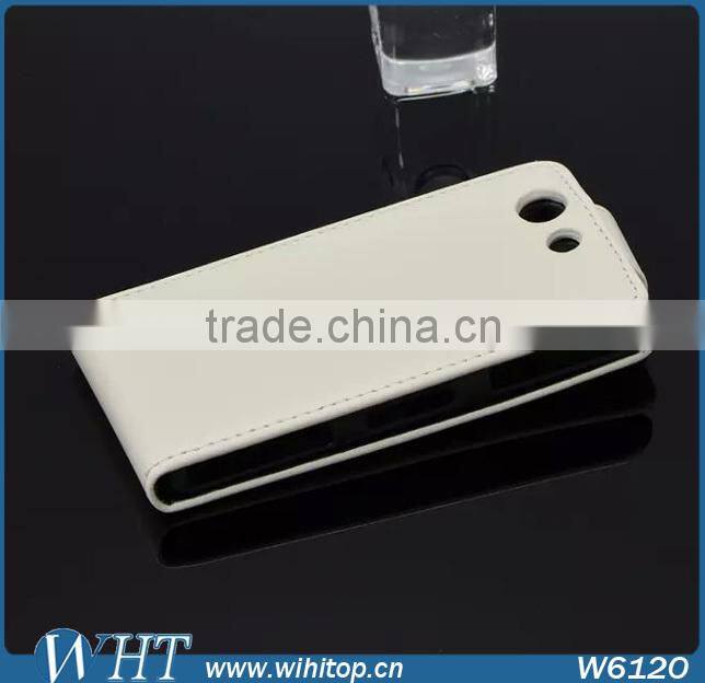 Luxury Leather Case for Sony Xperia Z3 Mini, Flip Leather Case for Sony Xperia Z3 Compact