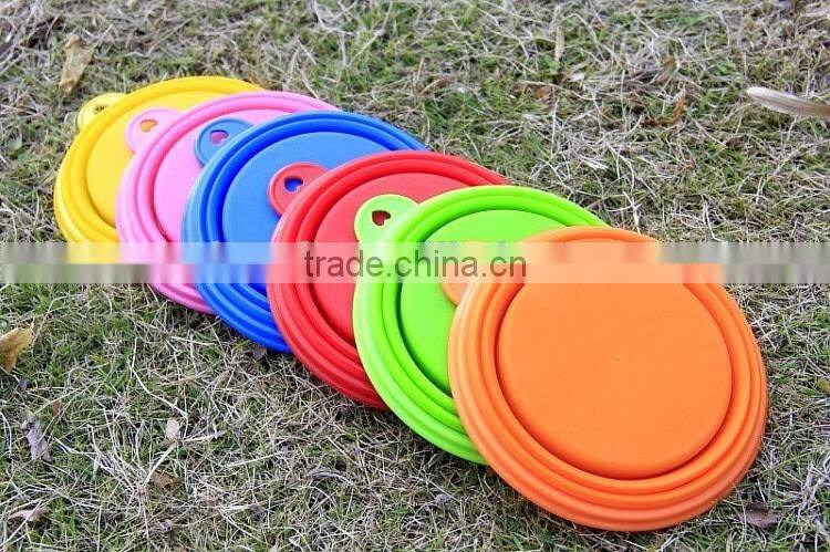 A-bomb New Food Grade Eco-friendly Food Grade Folding Colorful Silicone Pet Dog Bowl For Travel