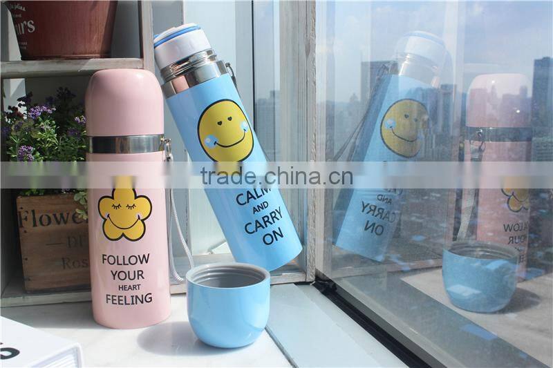 low MOQ OEM stainless steel water vacuum flask thermos mug with good quality 350ML/500ML