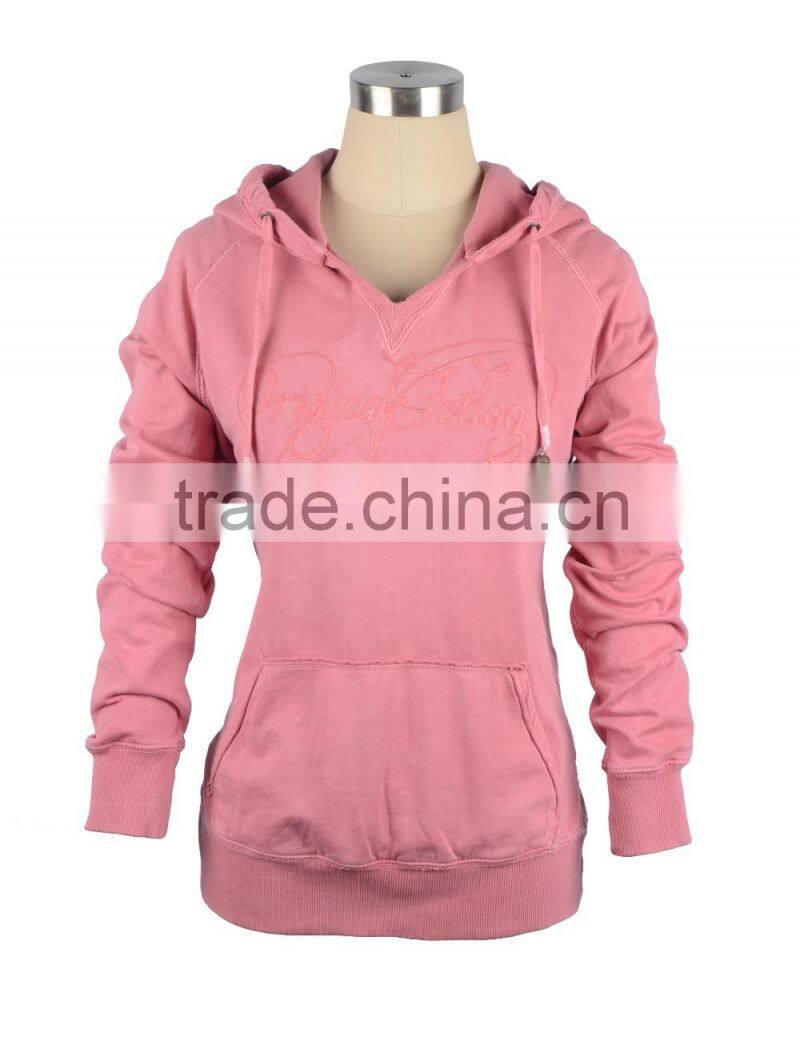 Lady's garment dyed technics sports shirts